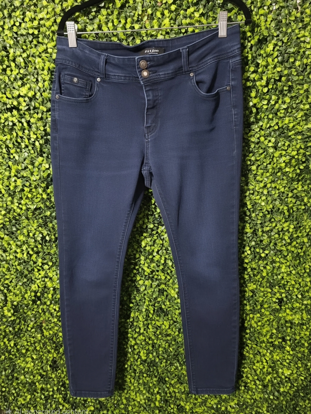 Wax Jeans Los Angeles Dark Navy Skinny Jeans Size 16